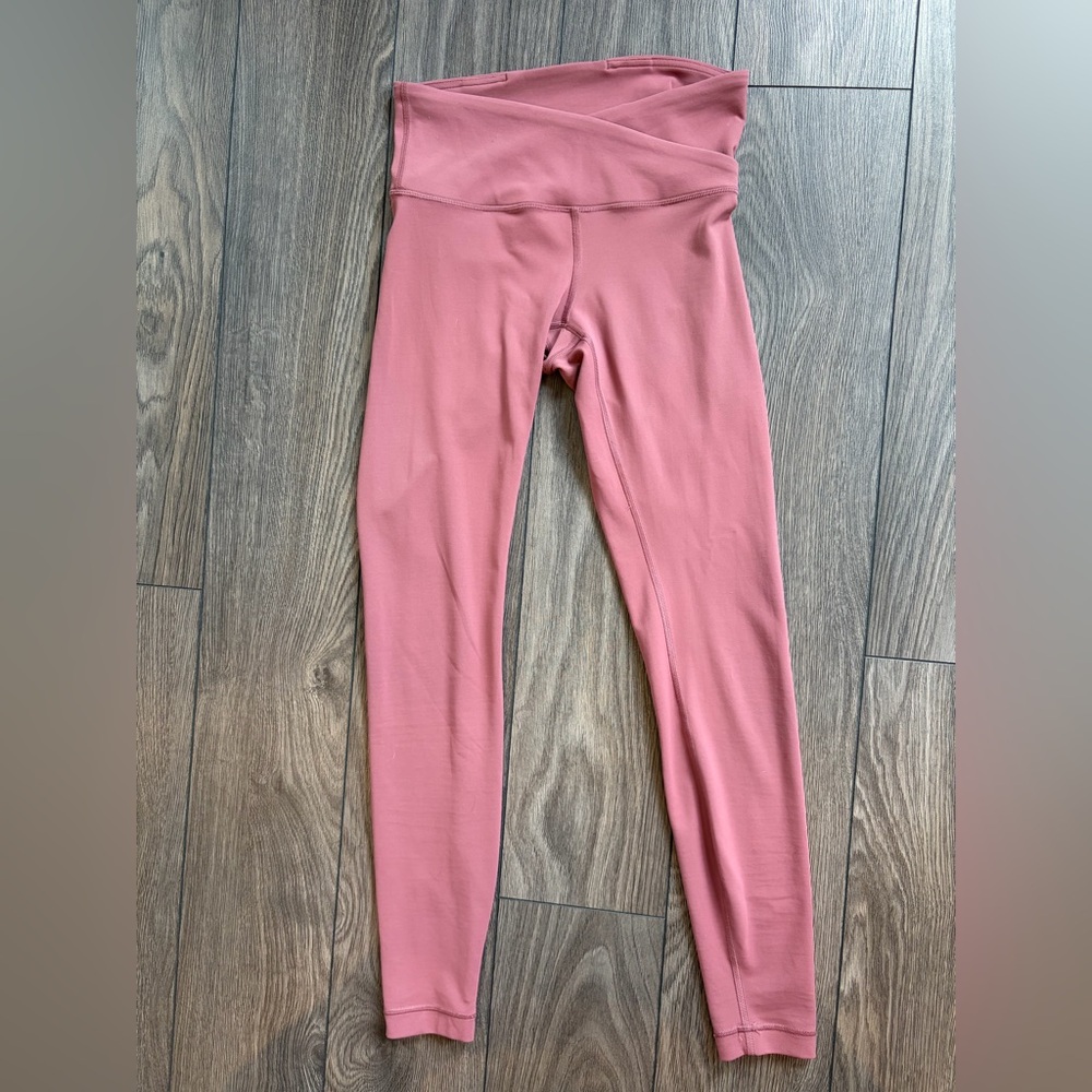 High-Waist Leggings - Dusty Rose/Plum